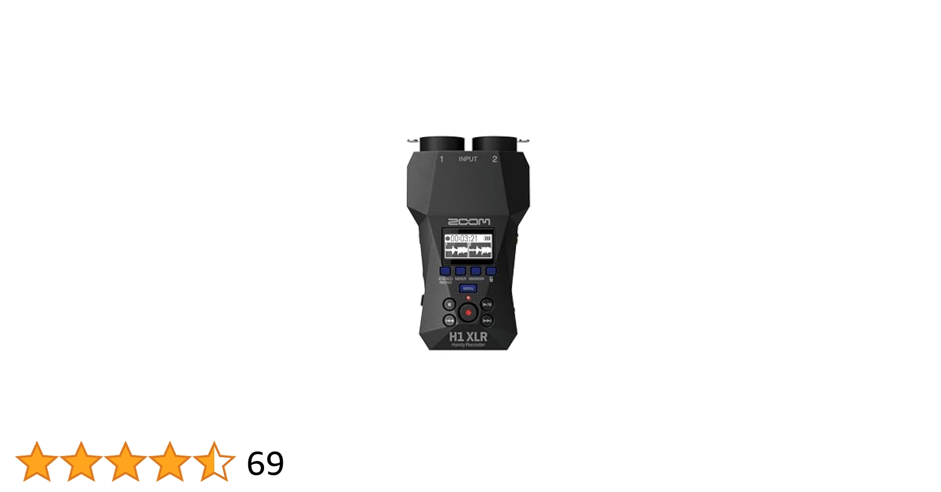 Amazon.co.jp: ZOOM ズーム H1 XLR ハンディレコーダー ブラック